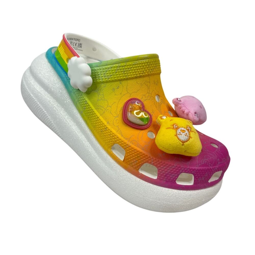 Crocs Classic Crush Clog Care Bears 'Rainbow' M Size 5/W Size 7 (210103-100)